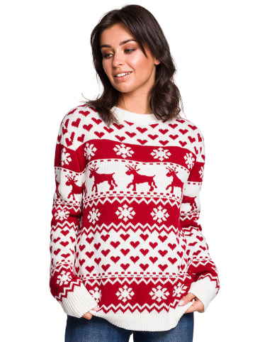 Be Wear Sweter w kolorze czerwonym