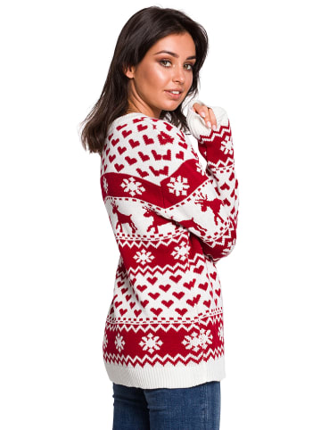 Be Wear Sweter w kolorze czerwonym