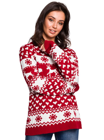 Be Wear Sweter w kolorze czerwonym