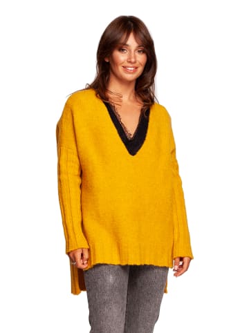 Be Wear Sweter w kolorze musztardowym