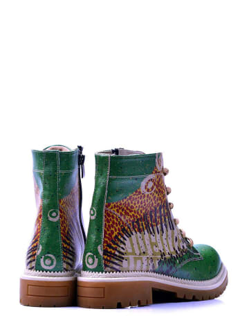 Goby Boots bruin/groen