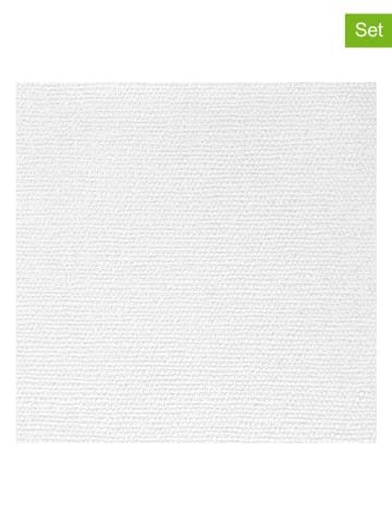 ppd 2er-Set: Servietten "Canvas Cotton" in Weiß - 2x 15 Stück