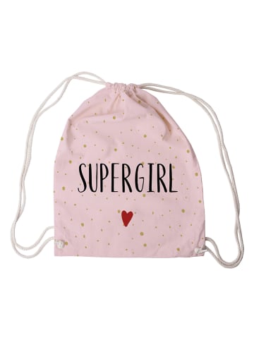 Design@Home Plecak "Supergirl" w kolorze jasnoróżowym - 32 x 40 cm