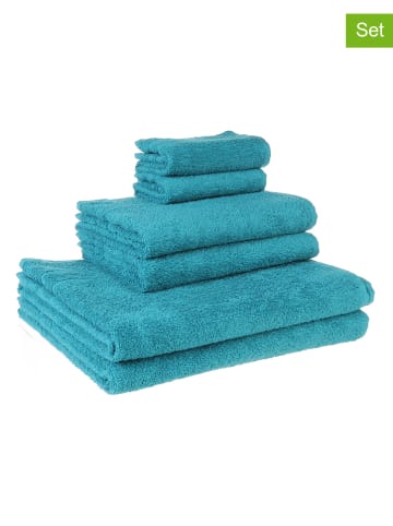 Avance Ręczniki (6 szt.) w kolorze turkusowym