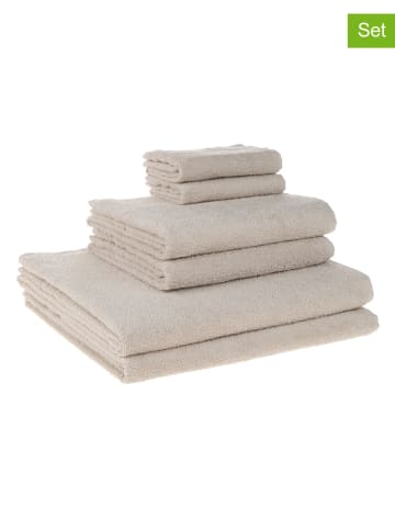 Avance 6tlg. Handtuch-Set in Creme