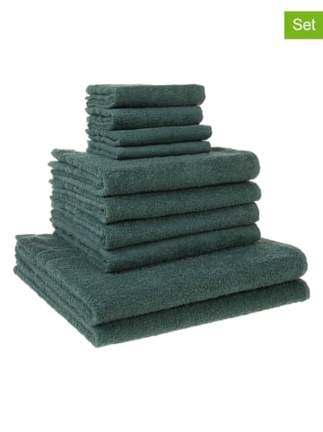 Avance 10-delige handdoekenset groen