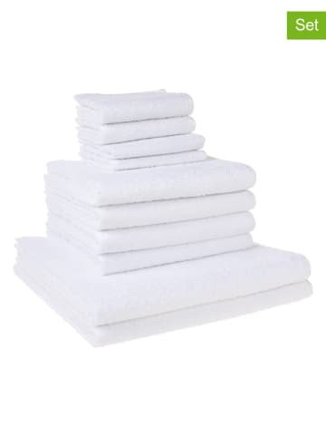 avance 10-delige handdoekenset wit
