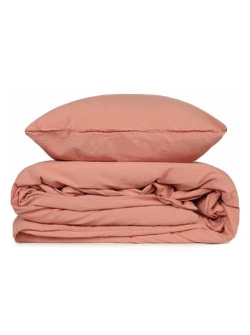 Colorful Cotton Komplet pościeli "Stonewashed" w kolorze czerwonym