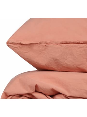 Colorful Cotton Komplet pościeli "Stonewashed" w kolorze czerwonym