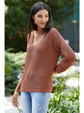 Milan Kiss Pullover in Braun