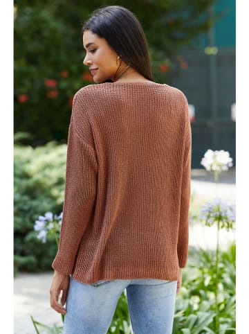 Milan Kiss Pullover in Braun