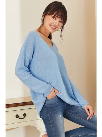 Milan Kiss Pullover in Hellblau