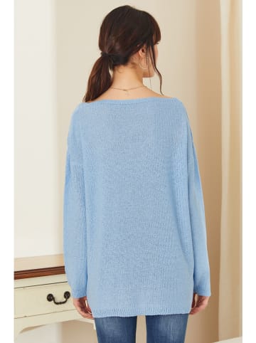 Milan Kiss Pullover in Hellblau