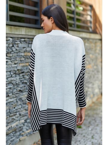Milan Kiss Poncho crème/zwart