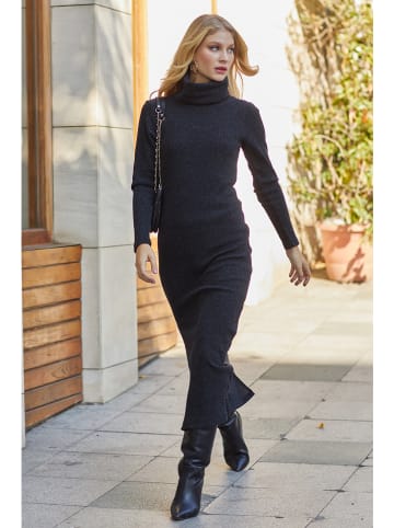 Milan Kiss Kleid in Antrazit