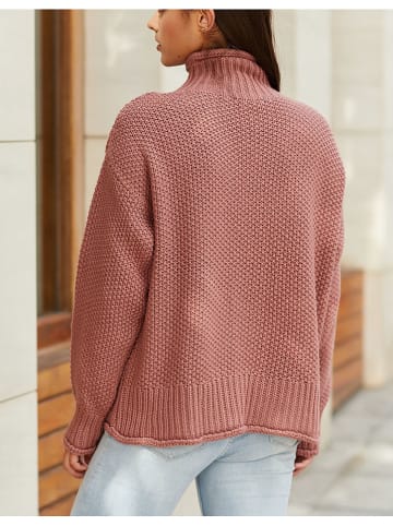 Milan Kiss Sweter w kolorze jasnoróżowym