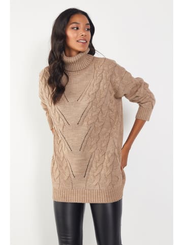 Milan Kiss Rollkragenpullover in Beige