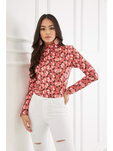 Milan Kiss Longsleeve koraalrood/zwart