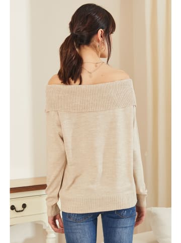 Milan Kiss Pullover in Beige