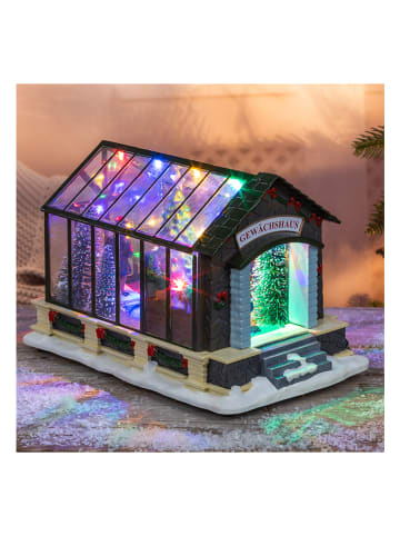 Profiline Dekoracyjna lampa LED "Christmas Village" ze wzorem - 14,5 x 15 x 22,5 cm