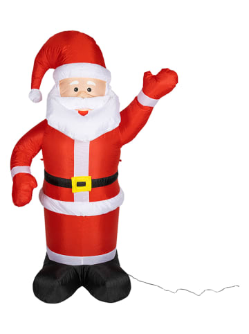 Profiline Aufblasbare LED-Dekofigur "Santa Claus" in Rot - (H)180 cm