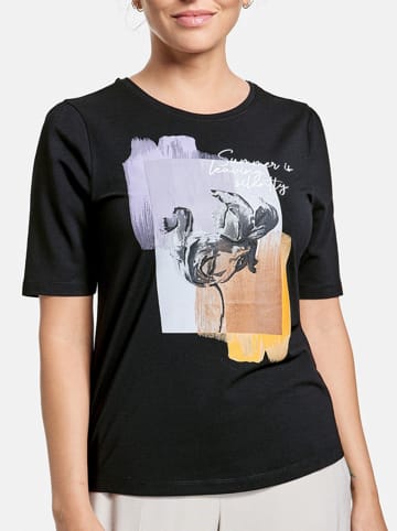 TAIFUN Koszulka w kolorze czarnym ze wzorem