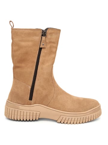 Mia Loé Leren boots beige