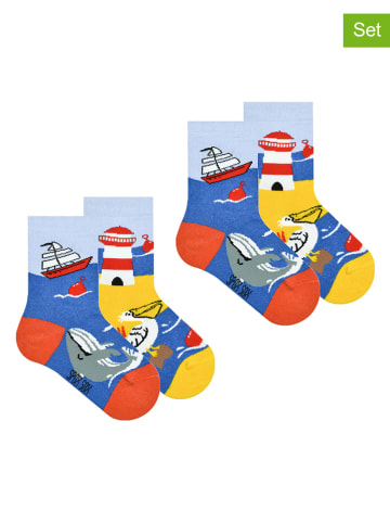 Spox Sox 2-delige set: sokken "Sea Coast" blauw