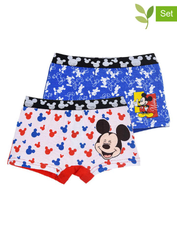 Disney Mickey Mouse 2-delige set: boxershorts "Mickey" blauw/wit