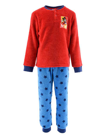 Disney Mickey Mouse Piżama "Mickey" w kolorze czerwono-niebieskim