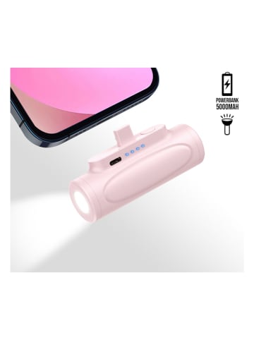 SWEET ACCESS Mini powerbank w kolorze jasnoróżowym - 5.000 mAh