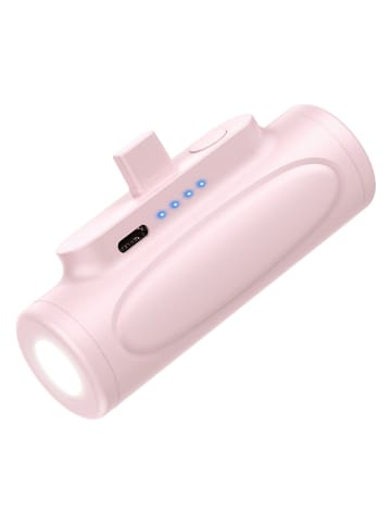 SWEET ACCESS Mini powerbank w kolorze jasnoróżowym - 5.000 mAh