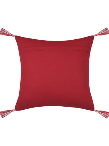 STOF France Poduszka "Arvan" w kolorze czerwono-białym - 40 x 40 cm