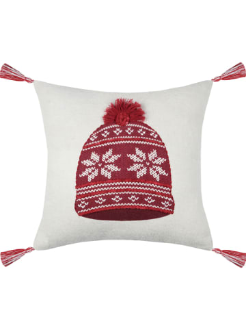 STOF France Kussen "Arvan" in rood/ wit - (L)40 x (B)40 cm