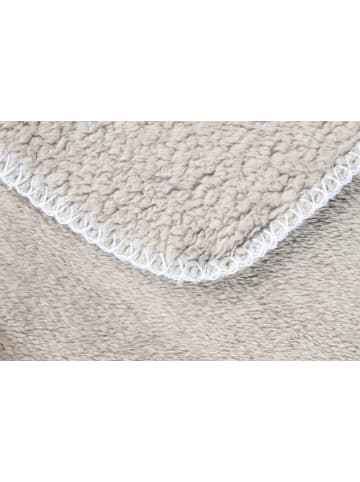 STOF France Plaid "Calin" beige - (L)160 x (B)130 cm