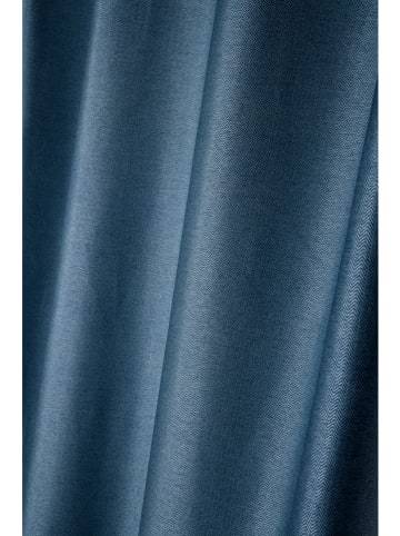 STOF France Ösengardine "Edimbourg" in Blau - (L)260 x (B)140 cm