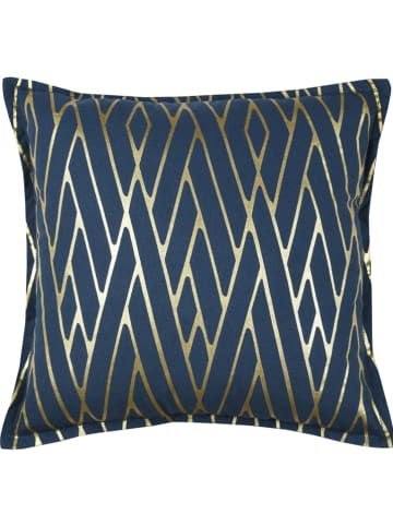 STOF France Kussen "Houston" donkerblauw - (L)40 x (B)40 cm