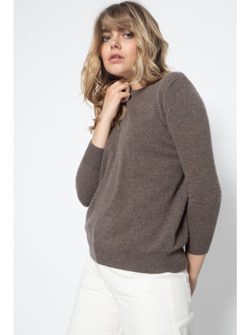 Perfect Cashmere Kaschmir-Pullover "Vanessa" in Taupe