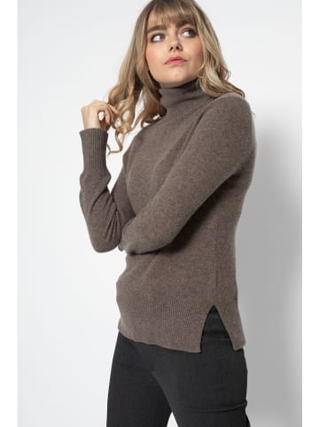 Perfect Cashmere Kaschmir-Rollkragenpullover "Tracy" in Taupe