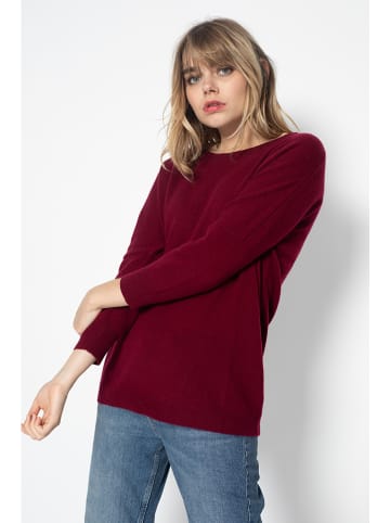 Perfect Cashmere Kaschmir-Pullover "Molly" in Bordeaux