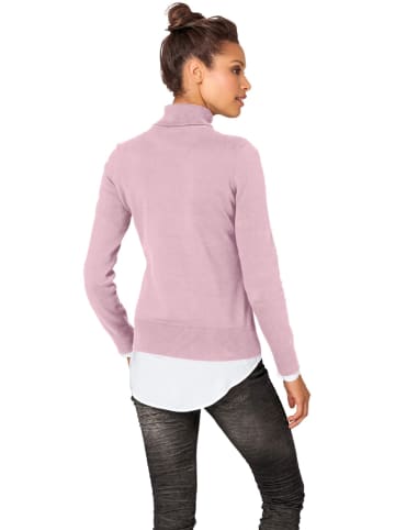 Heine Rollkragenpullover in Rosa