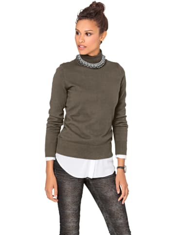 Heine Rollkragenpullover in Khaki