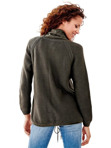 Heine Sweter w kolorze khaki