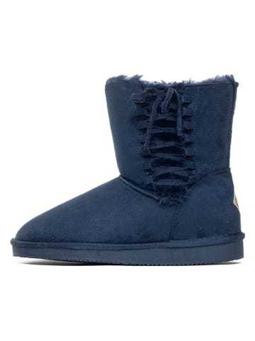 ISLAND BOOT Botki zimowe "Goldboro" w kolorze granatowym