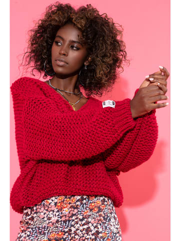fobya Sweter w kolorze czerwonym