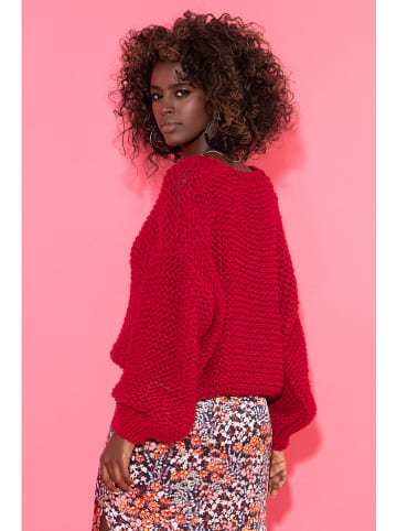 fobya Sweter w kolorze czerwonym