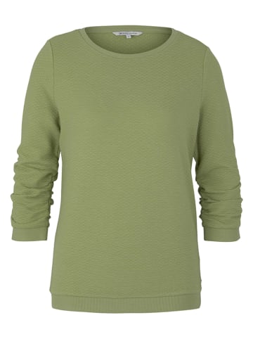 Tom Tailor Sweatshirt in Grün