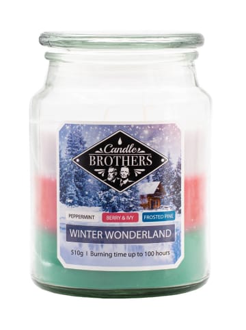 Candle Brothers Geurkaars "Winter Wonderland" blauw - 510 g