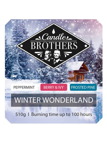 Candle Brothers Geurkaars "Winter Wonderland" blauw - 510 g