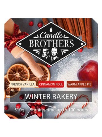Candle Brothers Geurkaars "Winter Bakery" rood - 510 g